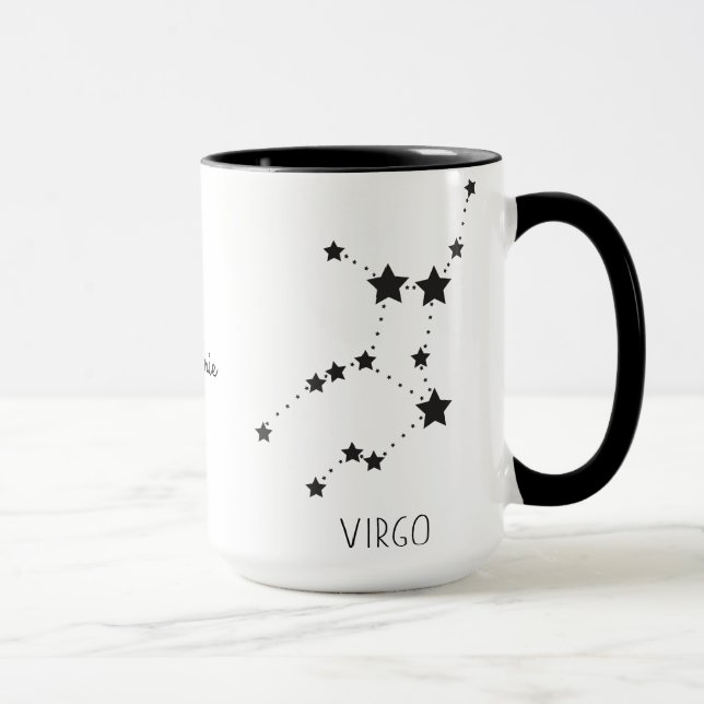 Anpassat namn för Våg Star Zodiac Mugg (Höger)