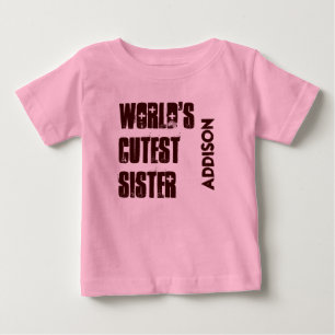 Anpassat namn för världens bästa SISTER Tee Shirt