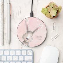 Anpassat namn för vattenfärgsbunny kanin