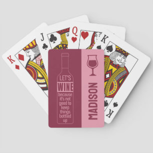 Anpassat namn för Vin-citattecken Casinokort