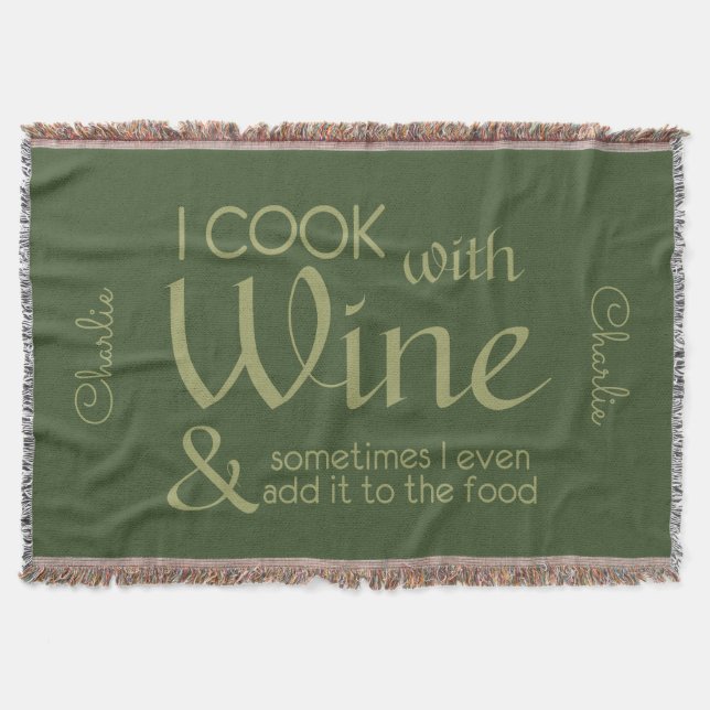 Anpassat namn för vin-offert - filt (Framsidan)