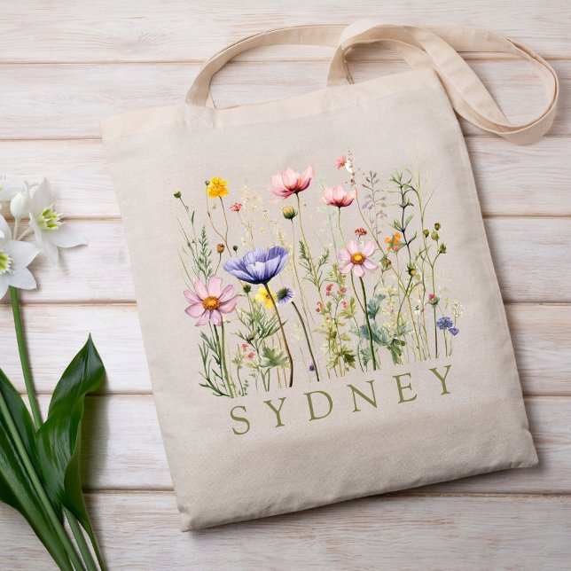 Anpassat namn för Wildblomma Tygkasse (Skapare uppladdad)