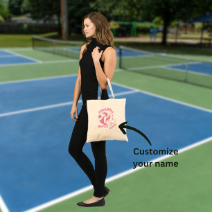 Anpassat namn för Woman Pickleball Master Spelare Tygkasse