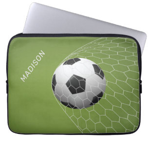 Anpassat namn Fotboarmål laptop sleeve