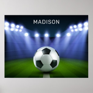 Anpassat namn Fotboll Stadium poster