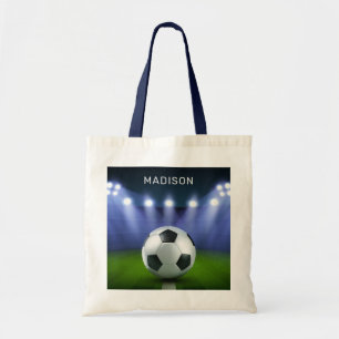 Anpassat namn Fotboll Stadium tote bags Tygkasse