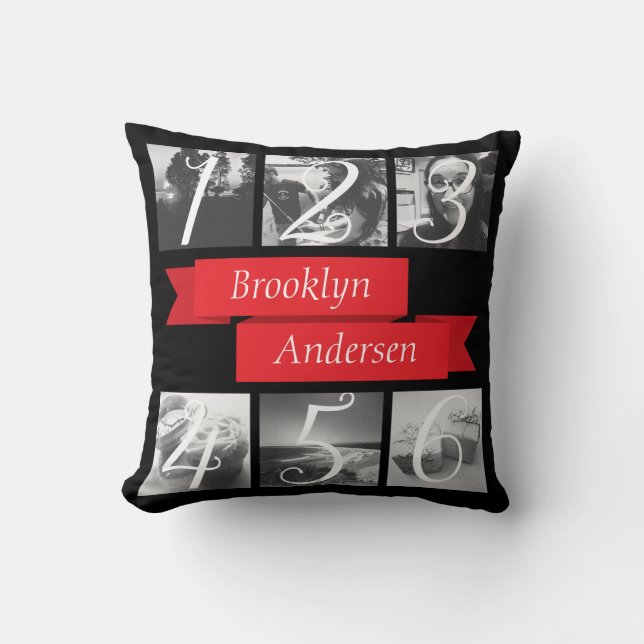 Anpassat namn Foto Skapar din egen Kudde (Framsida)