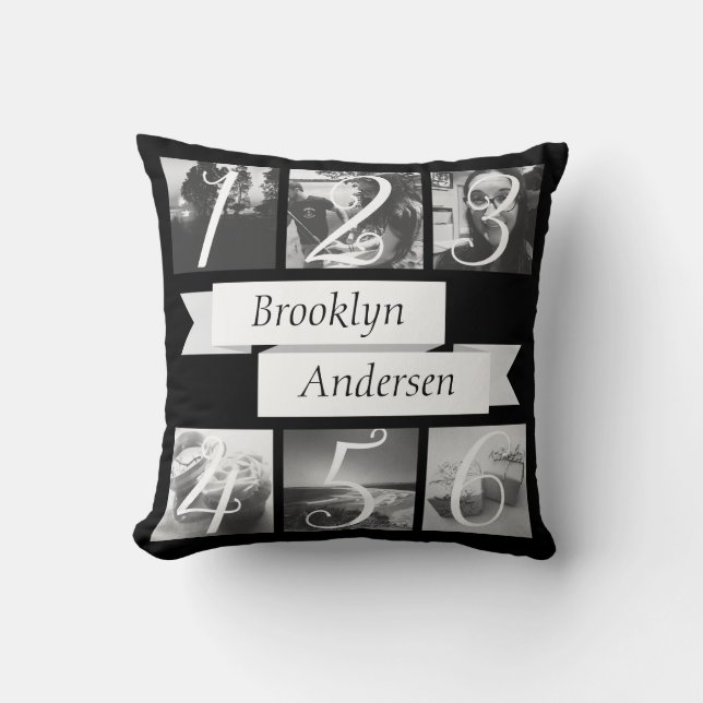 Anpassat namn Foto Skapar din egen Kudde (Framsida)