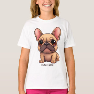 Anpassat Namn Fransk Bulldog Hunddjur T Shirt