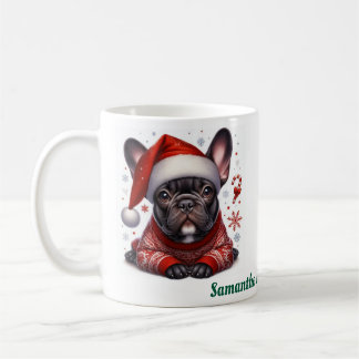 Anpassat namn, fransk bulldogg kaffemugg
