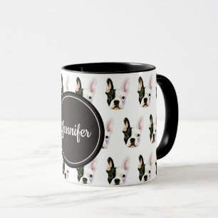 Anpassat namn fransk bulldoggs kaffemugg