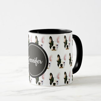 Anpassat namn fransk bulldoggs kaffemugg