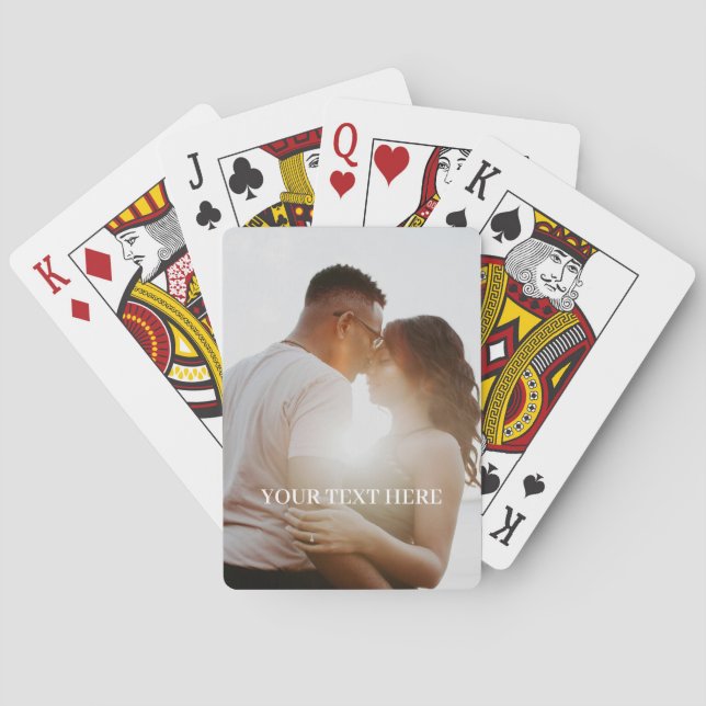 ANPASSAT NAMN FULLSTÄNDIG VERTIKAL FOTO SCRIPT TEX CASINOKORT (Baksidan)