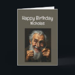 Anpassat namn Funny Birthday Behöver inte glasögon Kort<br><div class="desc">Anpassat namn Lustigt Birthday här är ett kort som du kan läsa utan dina glasögon</div>