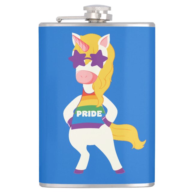 Anpassat namn Gay Unicorn Fickplunta (Framsidan)