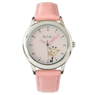 Anpassat namn Giraffe Kids Armbandsur