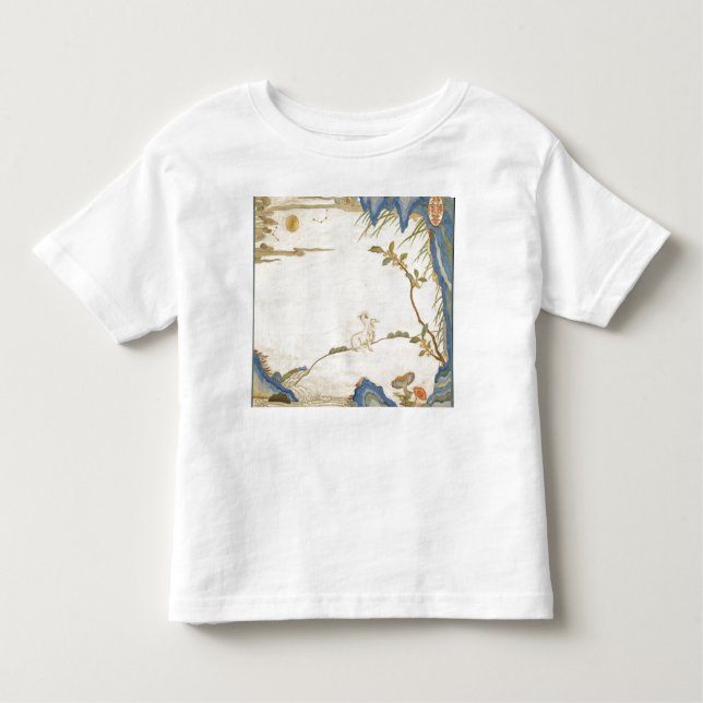 ANPASSAT NAMN GIRL SMÅBARN COTTON T-SHIRT BUNNY (Framsida)