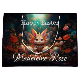 Anpassat namn Glad påsk Bunny med Påskägg