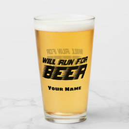 Anpassat namn - glass för modernt Pint Beer-glas Glaskopp