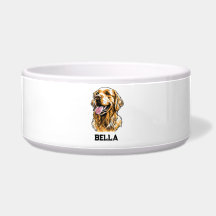 Anpassat Namn Golden Retriever Hund Porträtt Rolig
