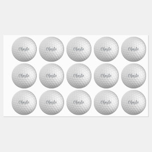 Anpassat namn Golf Boll Klistermärke