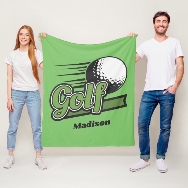 Anpassat namn Golf Fleecefilt (På plats)