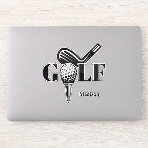 Anpassat namn Golf Klistermärken