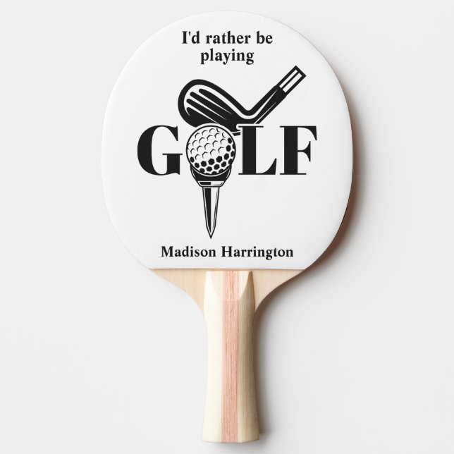 Anpassat Namn Golf Pingisracket (Framsidan)