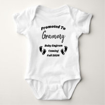 Anpassat namn Grammy Promoted Baby Reveal Bodydres