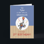 Anpassat namn Grandson 2:a Nallen Balloon Kort<br><div class="desc">Teddy är här på kortet för att skicka hälsning till din kära barnson. Det är därför ni bör ha detta kort redo så snart som tidigt nu för att kunna ge detta till honom gång den dagen kommer. Det kommer också med ett anpassade framför sig, så att du kan byta...</div>