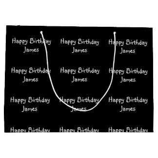 Anpassat namn Grattis på födelsedagen Black