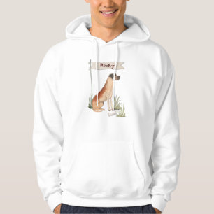 Anpassat namn Great dane Pet Hund Hoodie