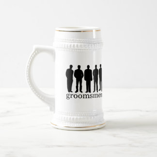 Anpassat namn groomsman bachelor ölstein mugg