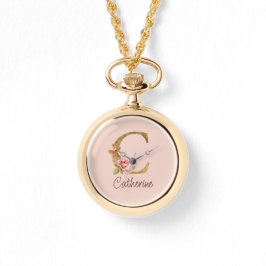 Anpassat Namn Guld Folie Rosenskär Rosa Rosor Boks Armbandsur