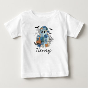 Anpassat namn Halloween Ghost Boy Småbarn & & T Shirt