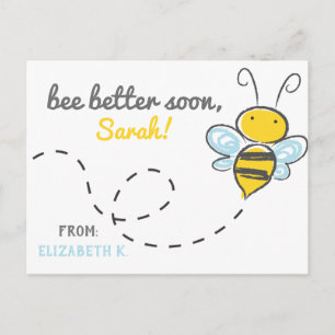 *Anpassat namn* har snart blivit bättre! Cute Get Vykort