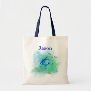 Anpassat namn Havssköldpadda Totebag Tygkasse