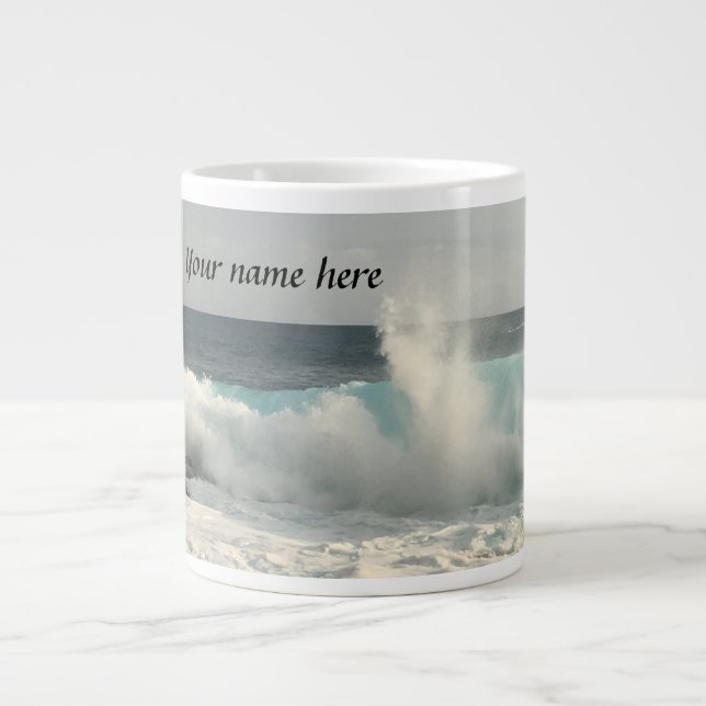 Anpassat namn Hawaii Jumbo kaffemugg Mugg (Framsidan)