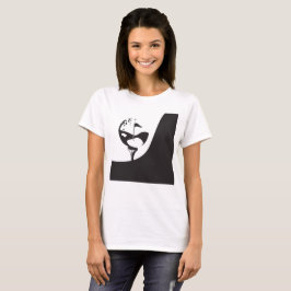 Anpassat namn Hej Black and White Golf T Shirt