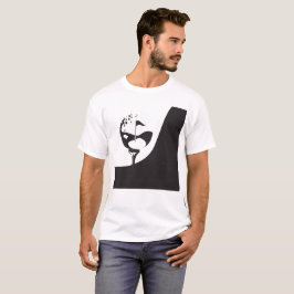 Anpassat namn Hej Black and White Golf T Shirt