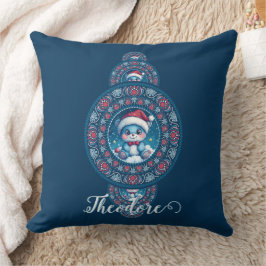 Anpassat namn Helgdag Kawaii Bear Ornamental Manda Kudde