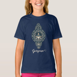 Anpassat namn Heliga stjärna för  Ornamental Manda T Shirt