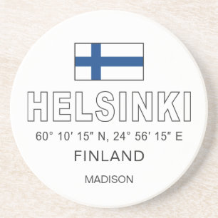 Anpassat namn Helsingfors koordinater Underlägg