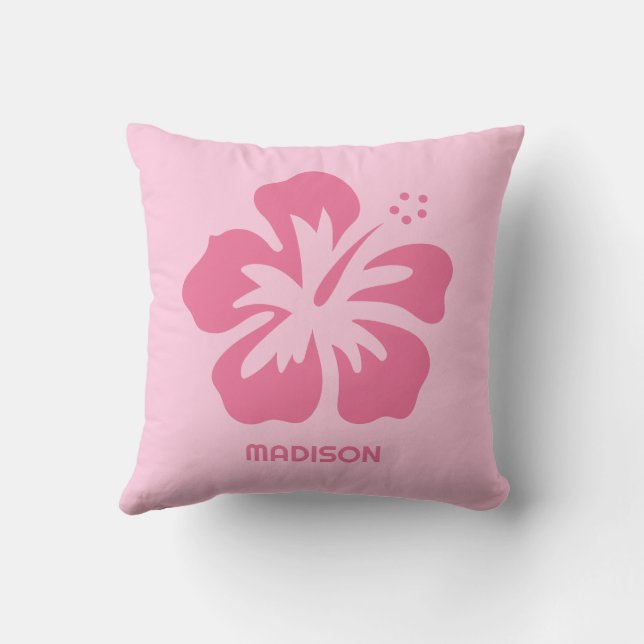 Anpassat namn Hibiscus Kudde (Baksida)