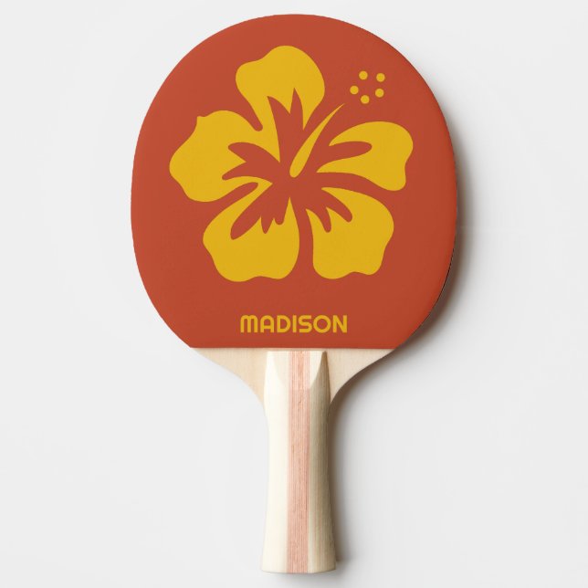 Anpassat namn Hibiscus Pingisracket (Framsidan)