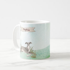 Anpassat namn - Hund Greyhound Pet Kaffemugg