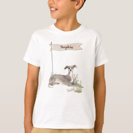 Anpassat namn - Hund Greyhound Pet T Shirt
