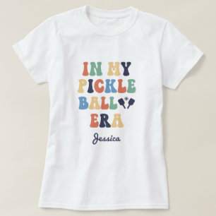 Anpassat namn i min Pickleball Era Mamma T Shirt