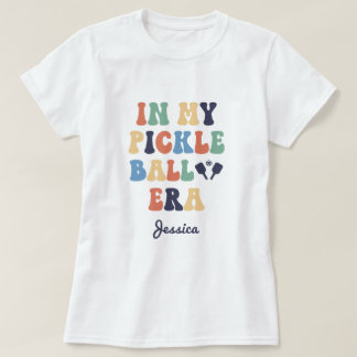 Anpassat namn i min Pickleball Era Mamma T Shirt