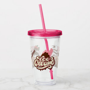Anpassat namn Ice Cream Älskare tumbler Take Away Mugg